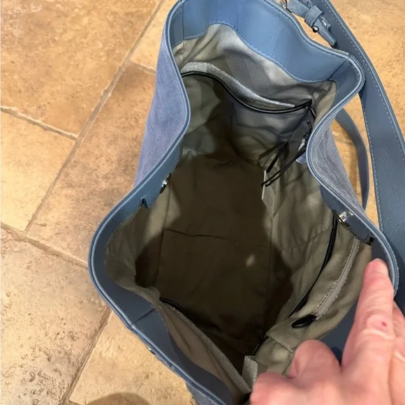 Rebecca Minkoff Blue suedeLeather hobo Bag